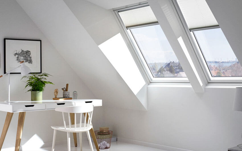 Store d'intérieur plissé Velux